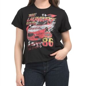 The Laundry Room Coca Cola Black Racing Graphic Tee